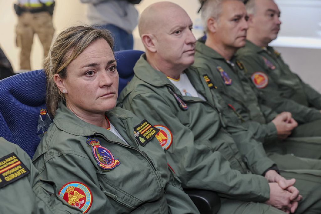 Todas las imágenes de la visita de la ministra de Defensa a la Academia General del Aire de San Javier