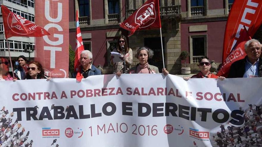 Asistentes a una de las manifestaciones del pasado año. //Noé Parga