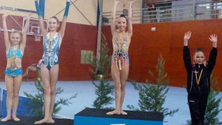 Tres medalles per al GEiEG en gimnàstica rítmica