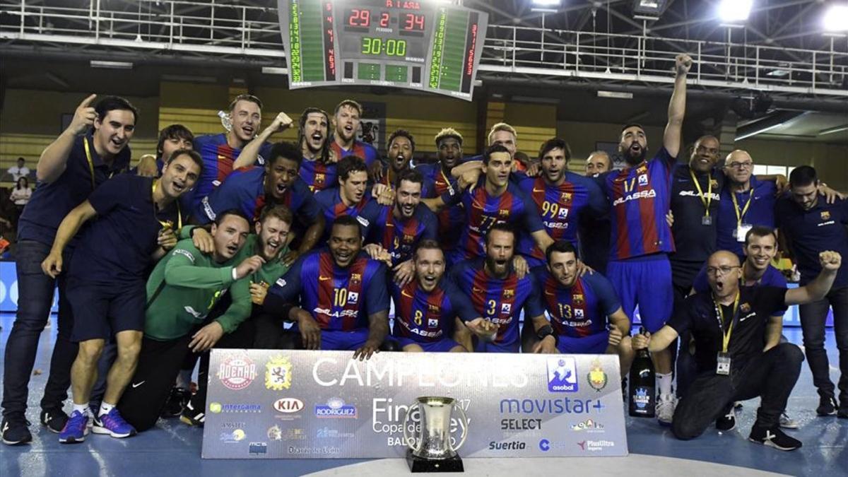 El FC Barcelona, vigente campeón de la Copa del Rey de balonmano