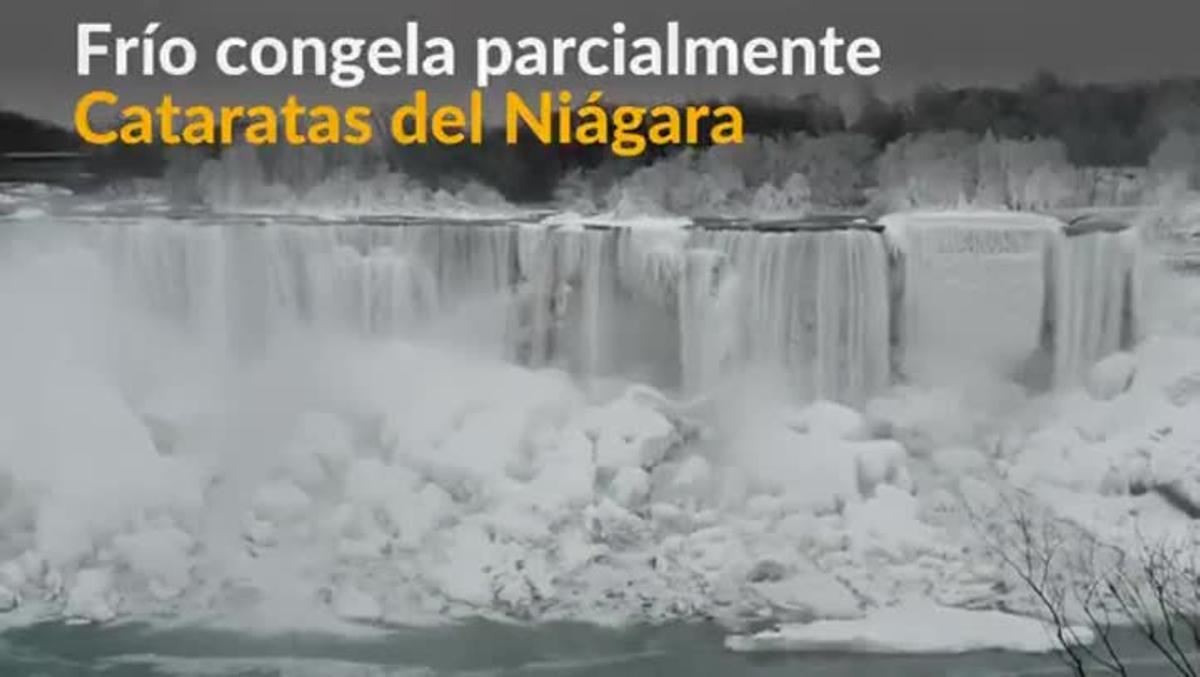 Impresionante vídeo de las Cataras del Niágara congeladas