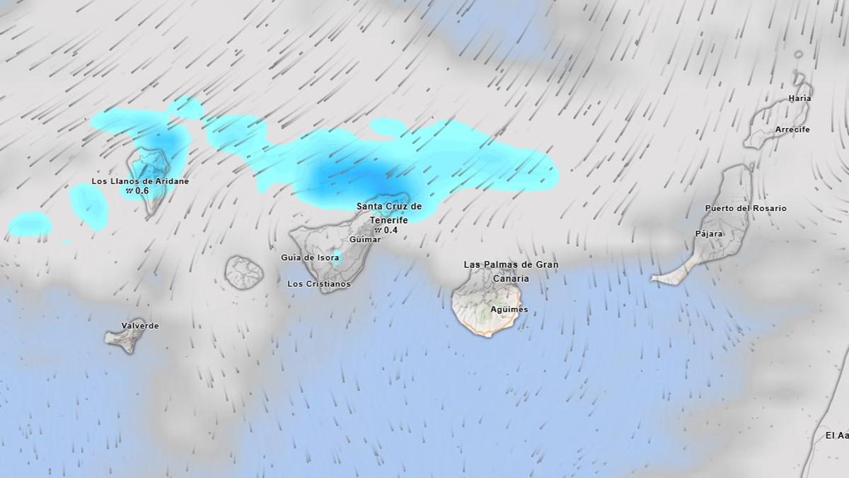 Mapa meteorológico de la mañana de este miércoles