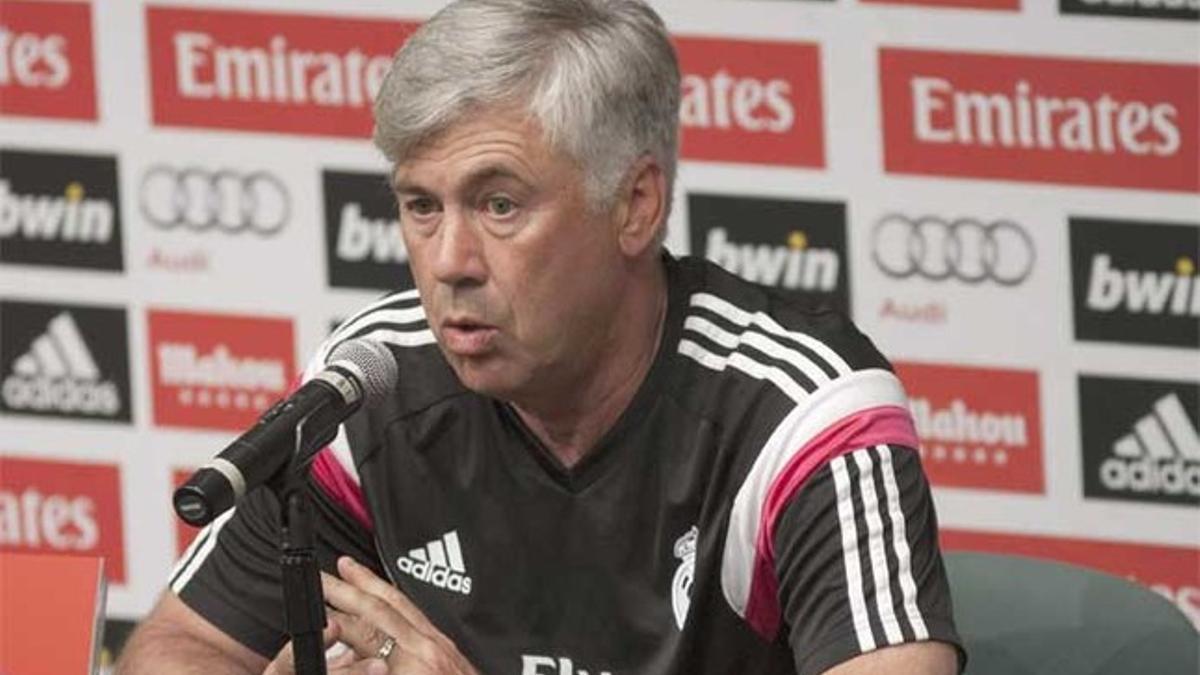 Carlo Ancelotti está contento con la nómina de atacantes del Real Madrid