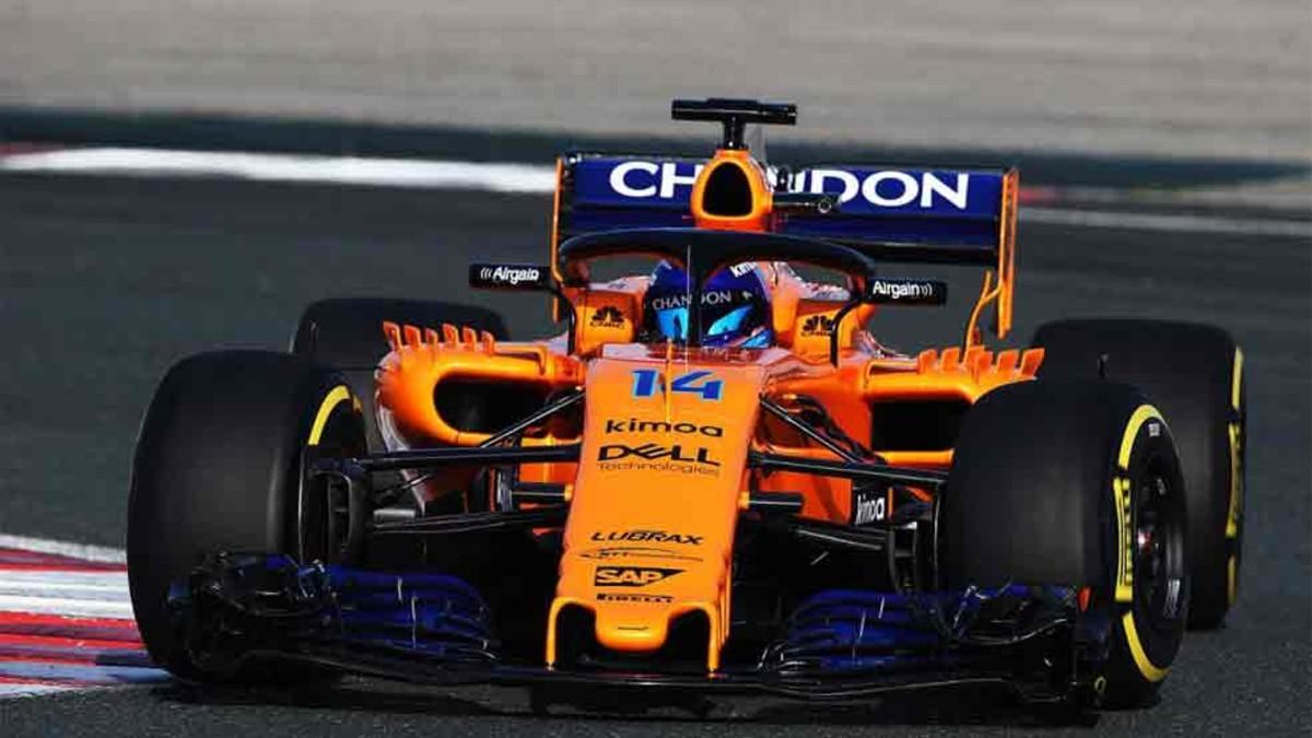 Fernando Alonso ya rueda con el nuevo McLaren MCL33