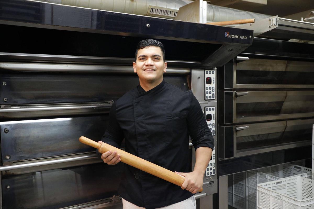 Alex Arrieche, de 29 años, se enfrenta hoy a la última ronda decisiva del galardón The Baker, convocado por la Baking School BCN Sabadell