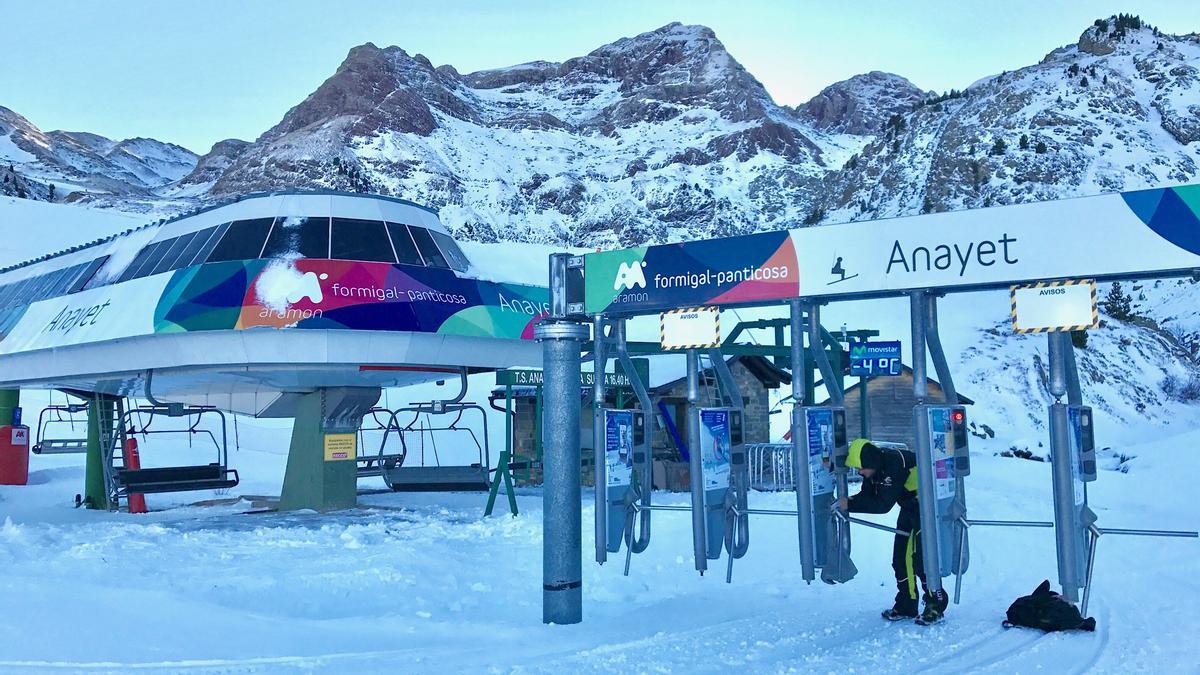 Una imagen de la estación de Formigal, en el valle de Tena.