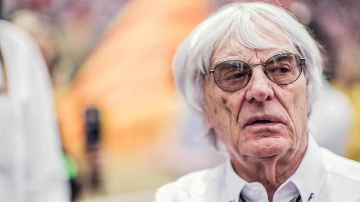 El dueño de la F1 Bernie Ecclestone, durante un gran premio