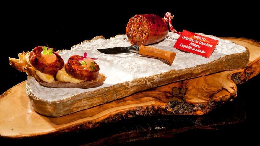Tapa del bar restaurante Patanegra, premiada en un Campeonato de Tapas y Pinchos.