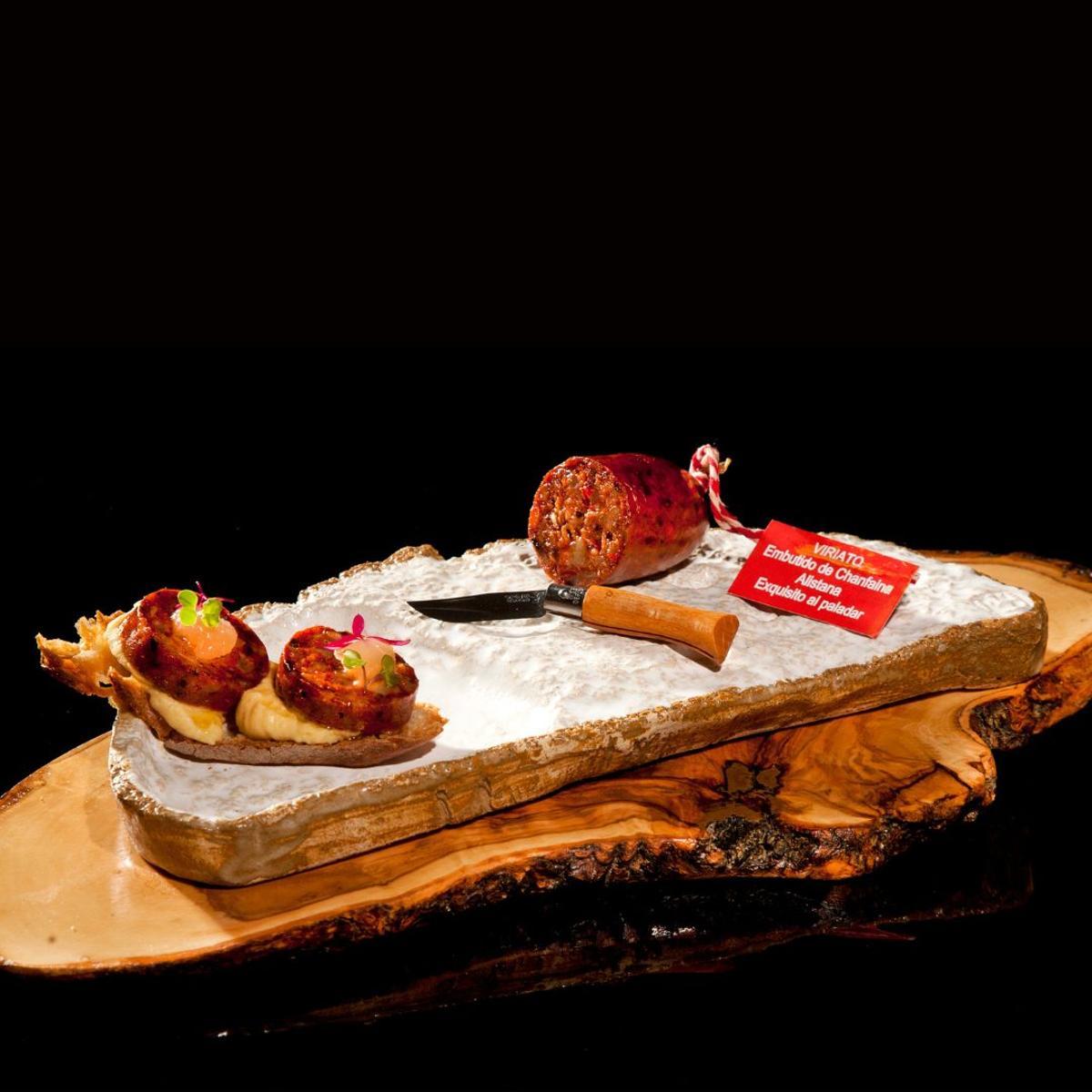 Viriato, tapa del bar restaurante Patanegra, premiada en el Campeonato de Tapas y Pinchos.