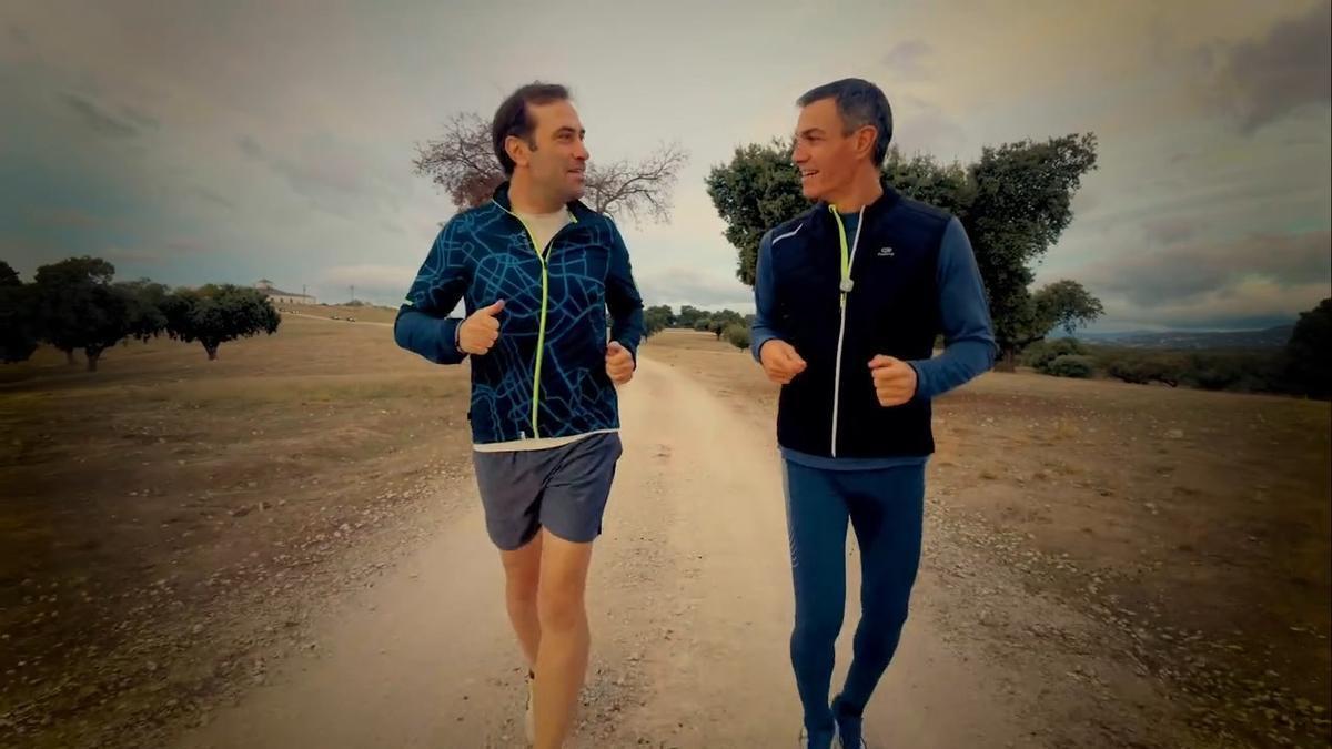 Pedro Sánchez se calza las zapatillas con Carlos Cuerpo: '¿Cuatro más?'