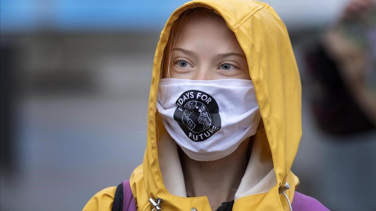 Greta Thunberg pide el voto para Biden