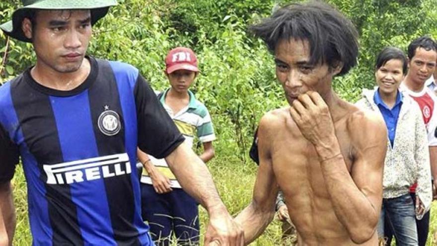 Un padre y su hijo vivían en la jungla de Vietnam desde la guerra