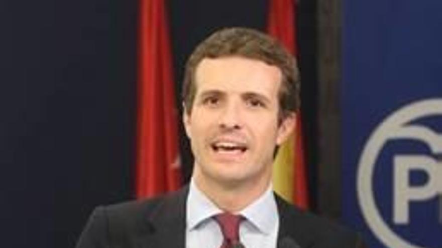 El president del PP, Pablo Casado