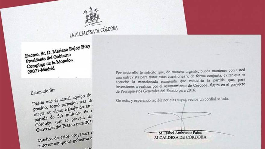 La alcaldesa pide a Rajoy que dé marcha atrás con la enmienda