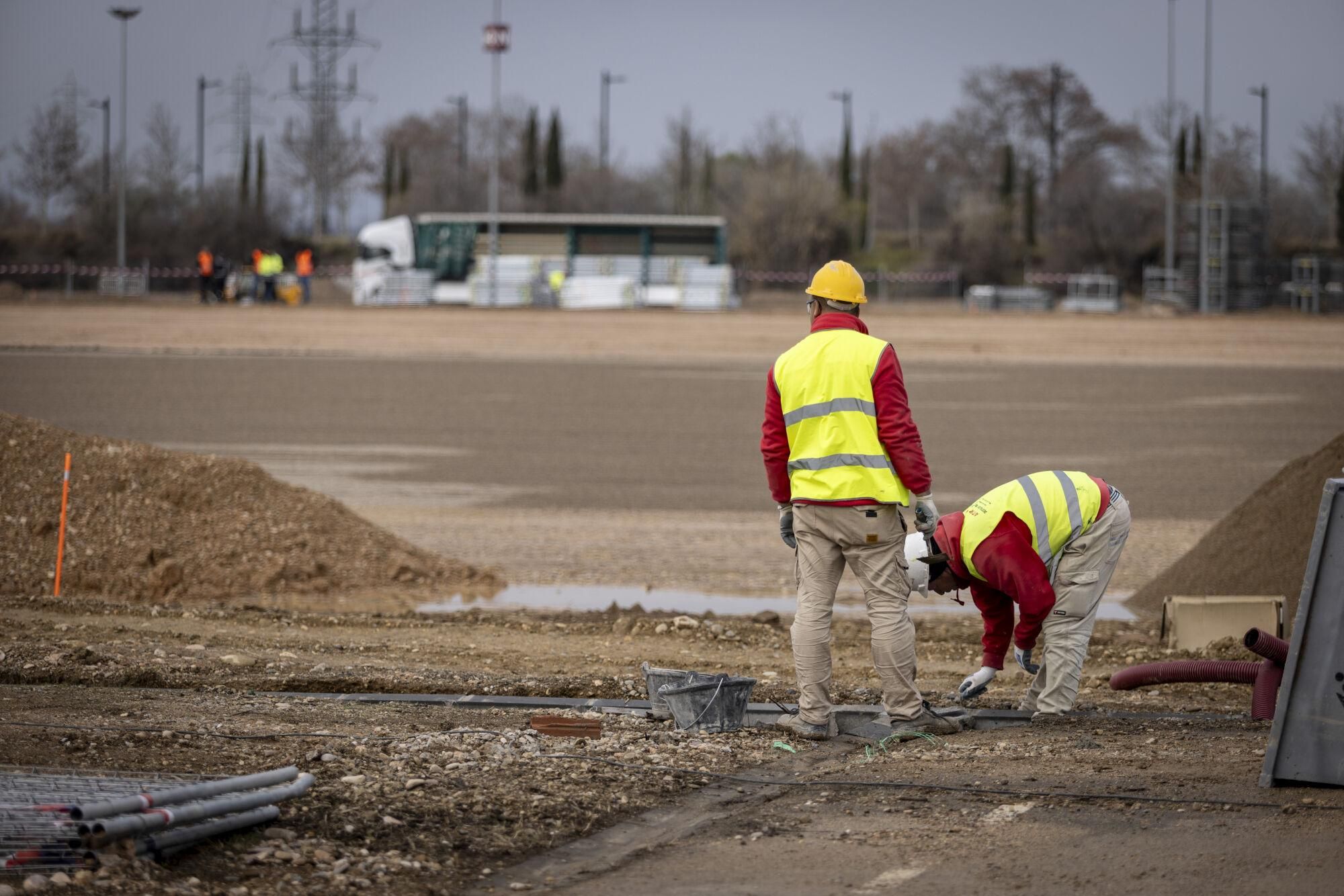 En imágenes | Así ha sido la construcción de la 'mini Romareda' 