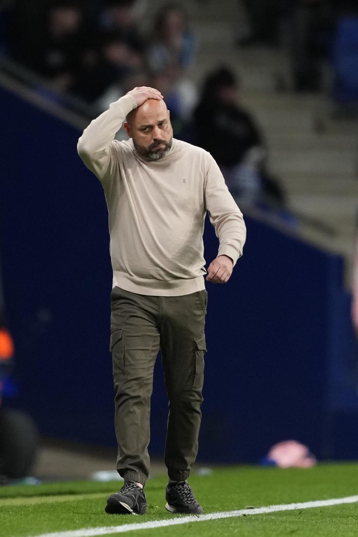 Manolo González durante el partido contra el Leganés