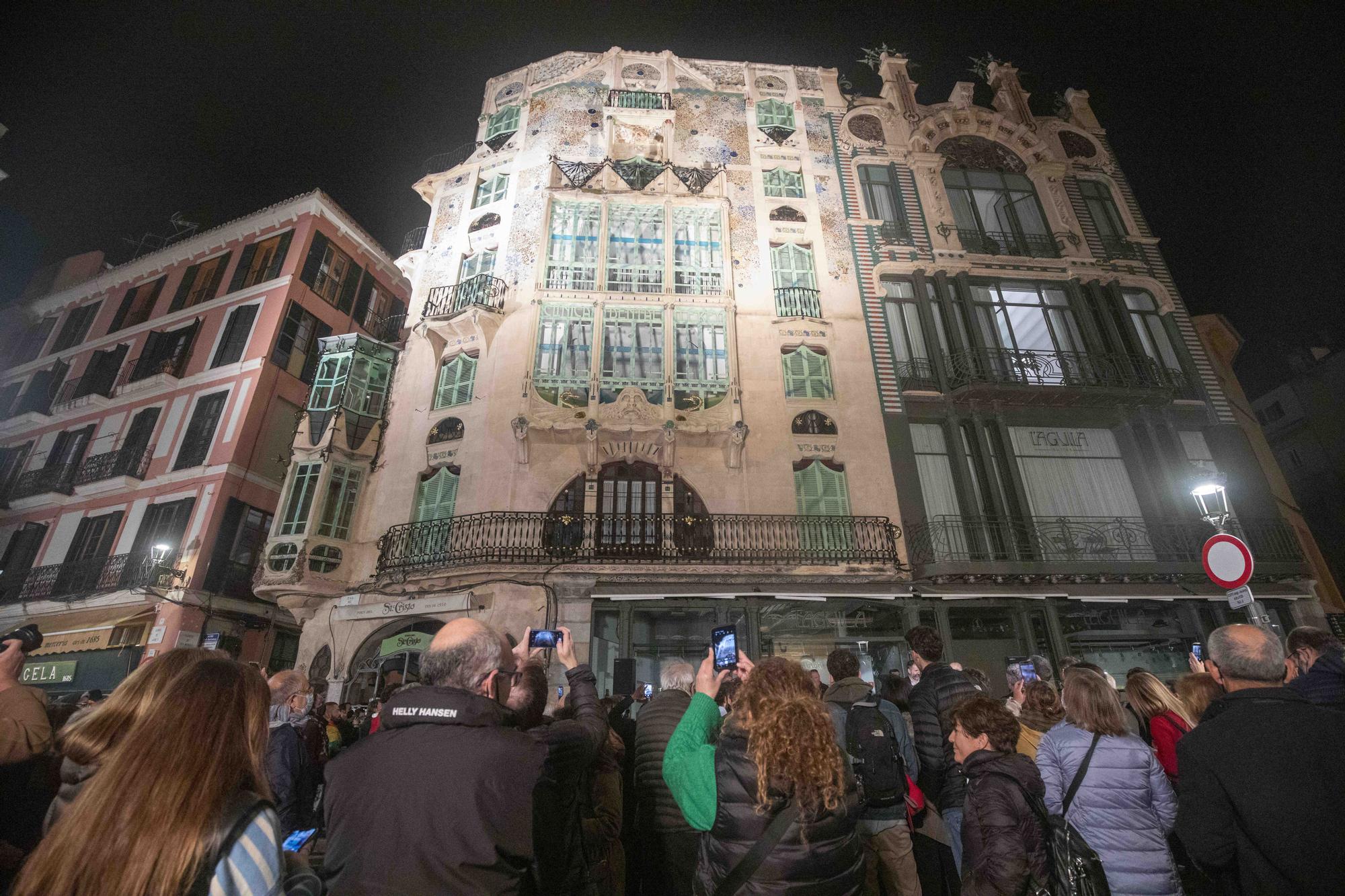 La fachada de Can Rey de Palma luce de nuevo tras la restauración para volver a los orígenes