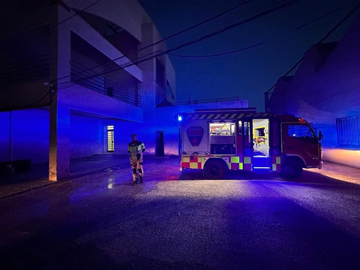 Bomberos del Consorcio se movilizaron, minutos después, al centro educativo de Abarán y corroboraron que todo estaba en orden.