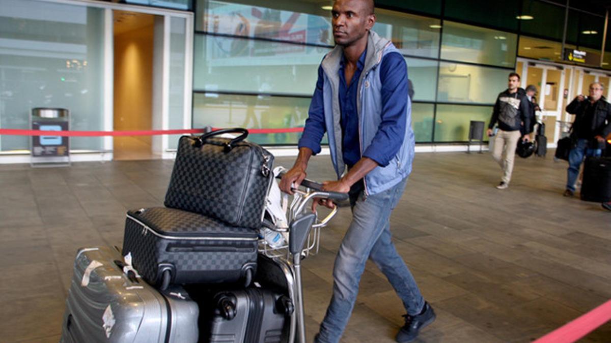 Eric Abidal, a su llegada a Barcelona el pasado mes de noviembre