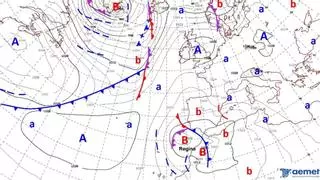 Aemet confirma la advertencia de la UE sobre las lluvias que la borrasca Regina dejará en Valencia y Alicante: "El aire marítimo llega del norte de África"