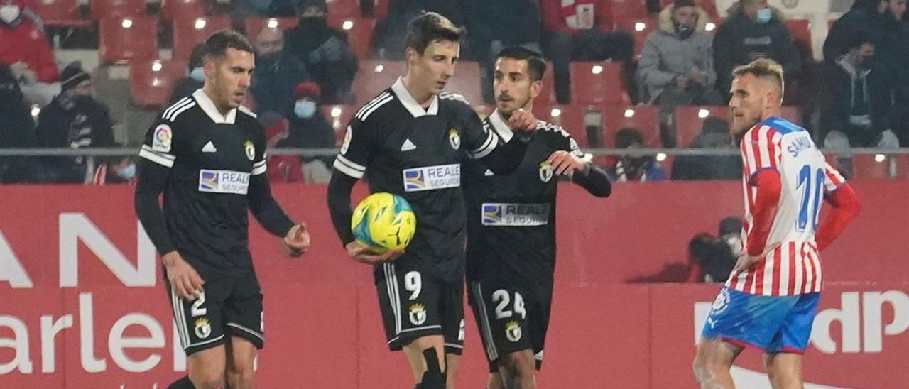 Guillermo Fernández va posar emoció al partit a Montilivi en un partit que el Burgos perdria finalment per 3-1.