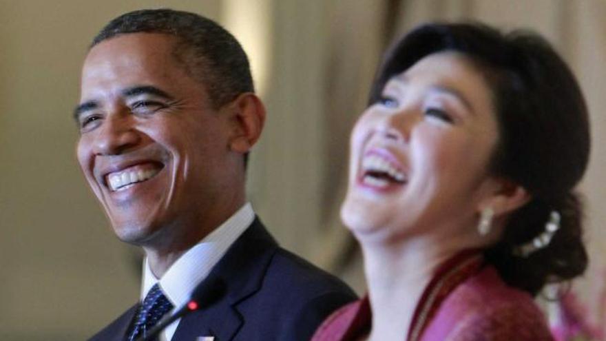 Barack Obama y Yingluck Shinawatra: aquí hay feeling