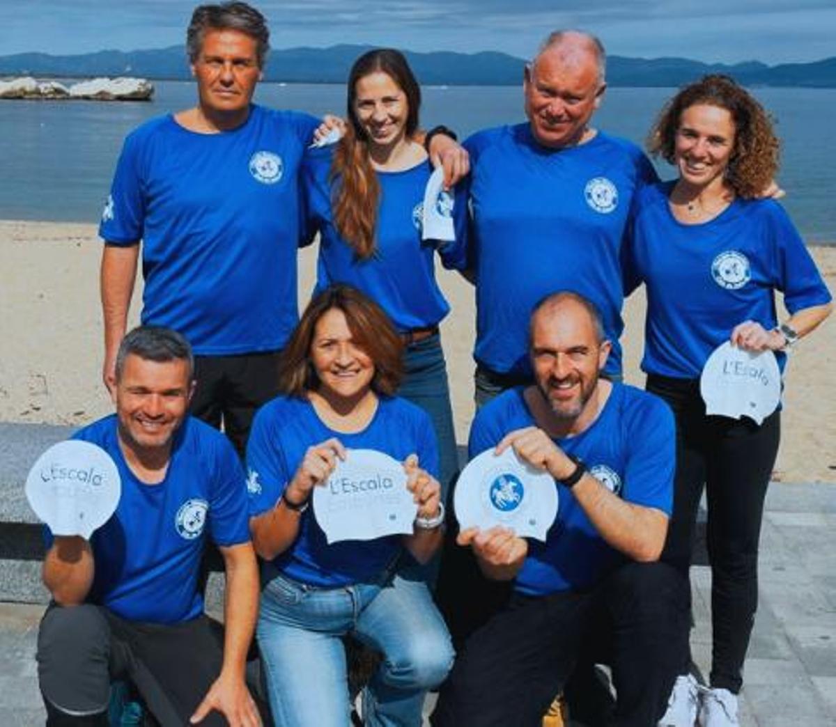 L'equip TriniSwim del Club Natació l'Escala Empúries.