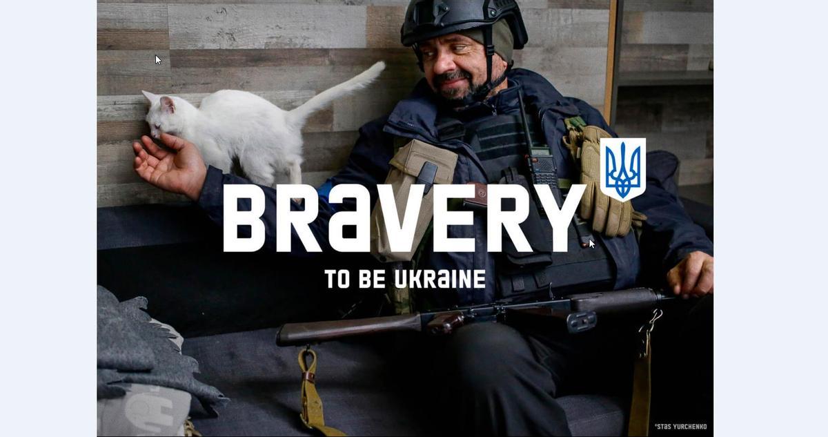 Otro anuncio de la agencia Banda de su campaña para el gobierno de Kiev
