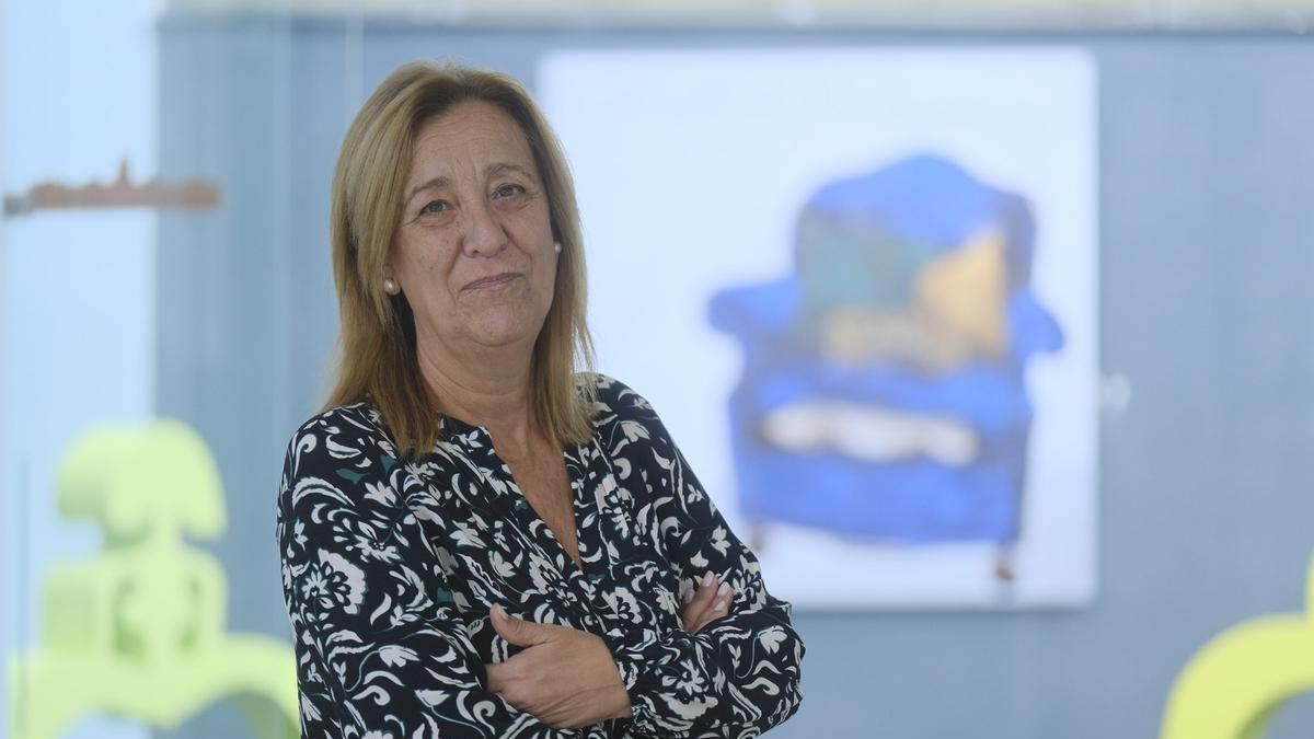 Carmen Pérez de Ontiveros en la sede institucional de la ULPGC