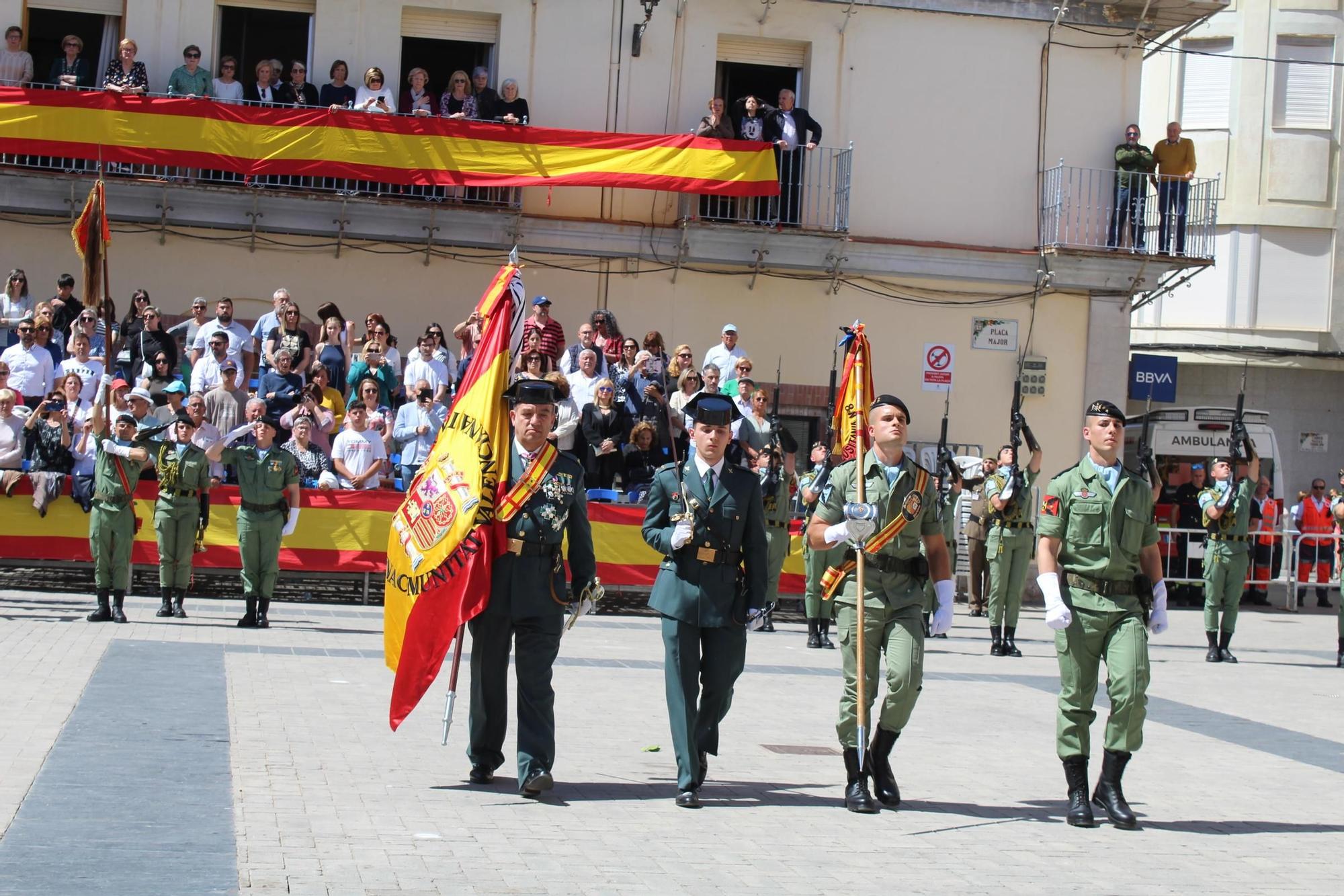 La jura de la bandera de España en Nules