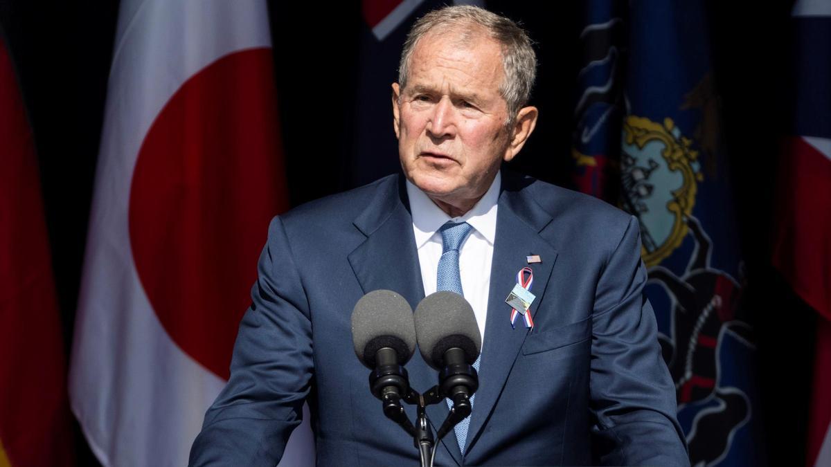 Bush, durante su discurso.