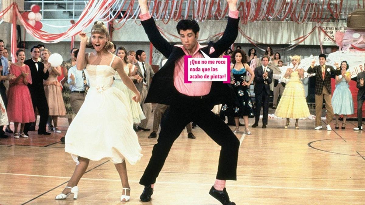 Danny y Sandy de 'Grease': manicura