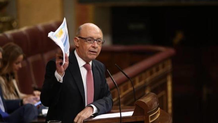 El ministre d&#039;Hisenda, Cristóbal Montoro.