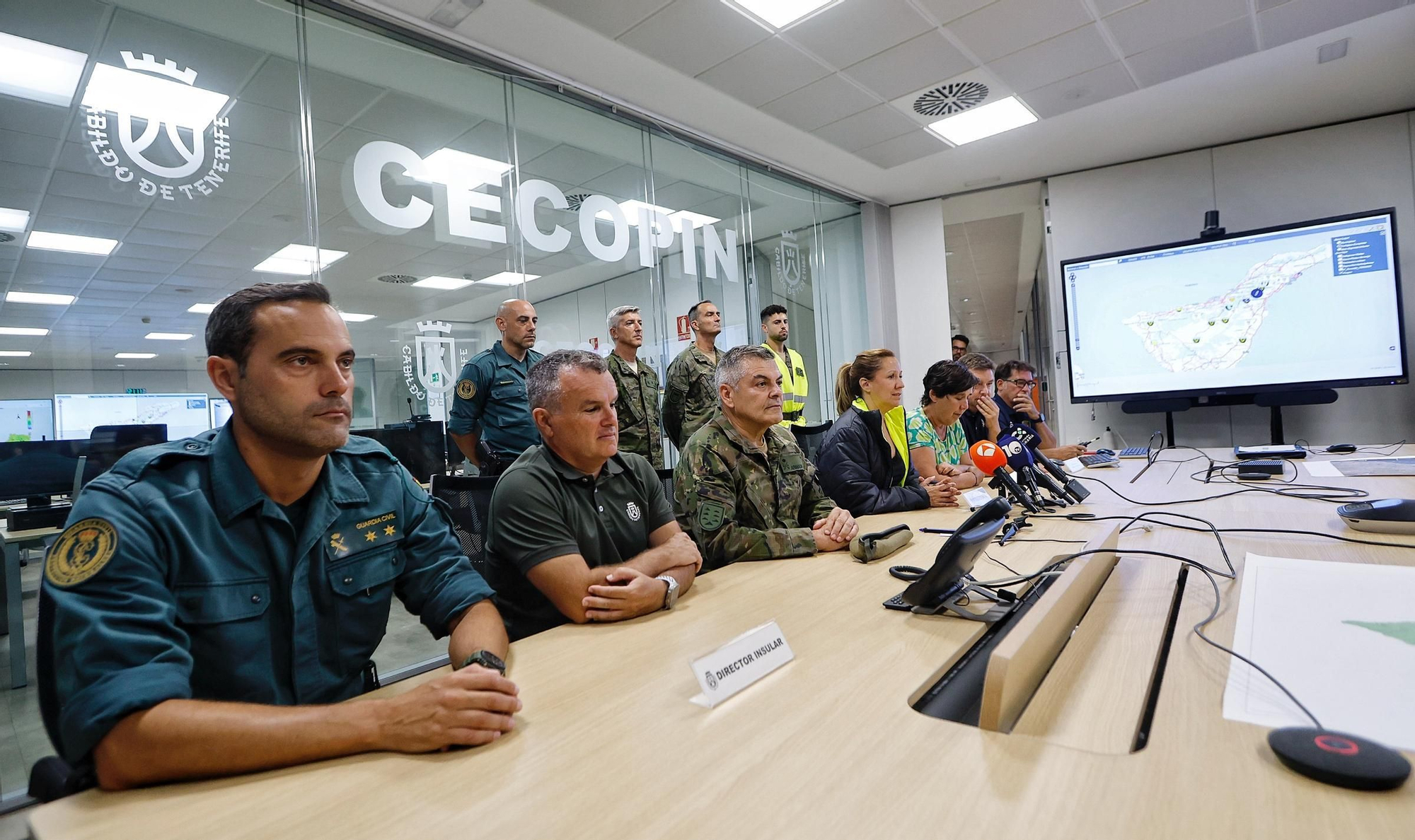 Visita nocturna al Operativo de Prevención y Extinción de Incendios Forestales