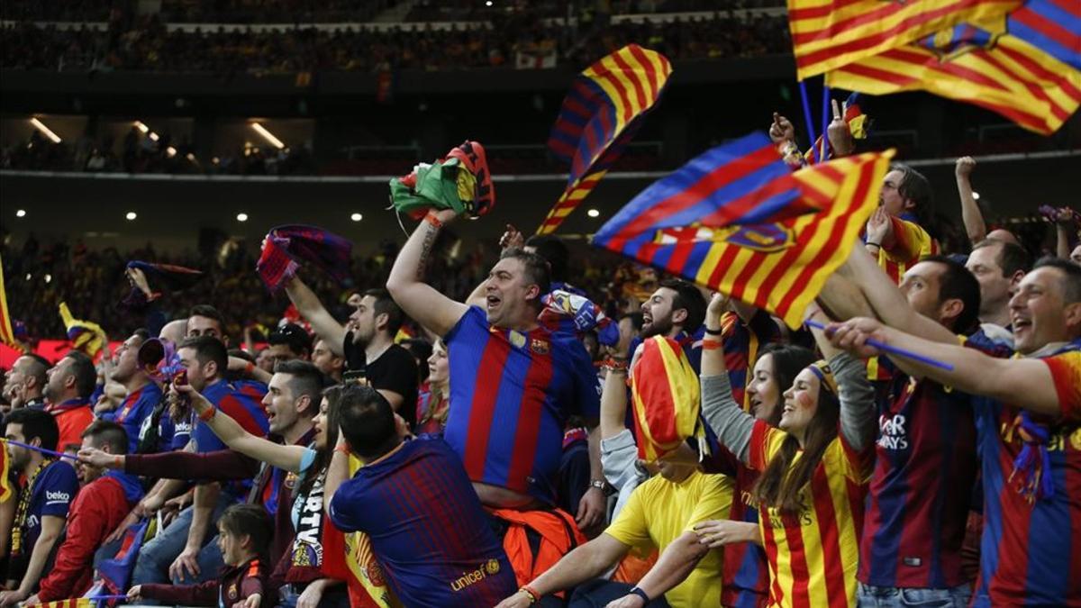 La afición del FC Barcelona disfrutó de una gran final en todos los sentidos
