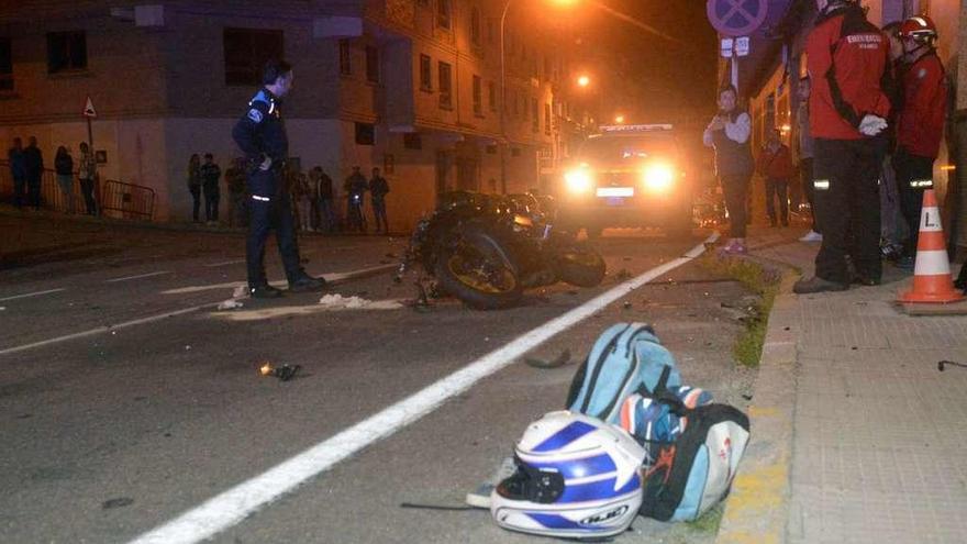 El trágico accidente se produjo en un cruce de la avenida Agustín Romero. // Noé Parga