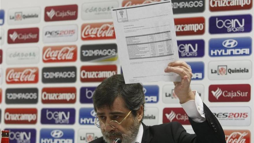 González asegura que la deuda del club es &quot;de 2,7 millones de euros&quot;