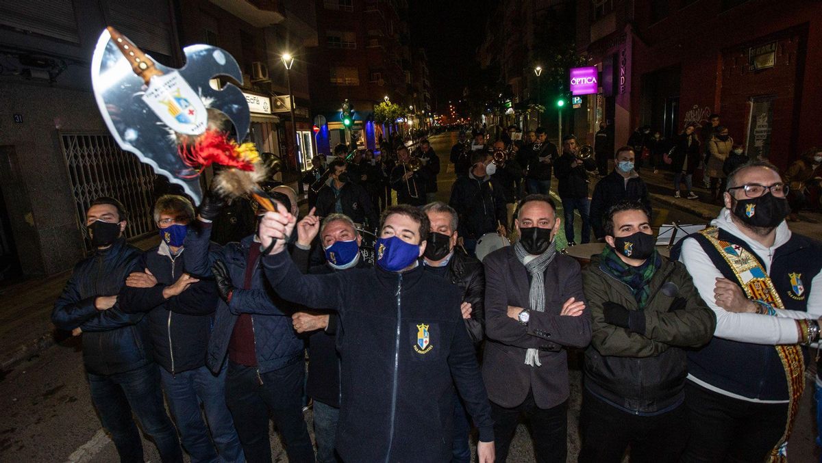 Un instante de la celebración del "mig any" de San Blas, en 2022.