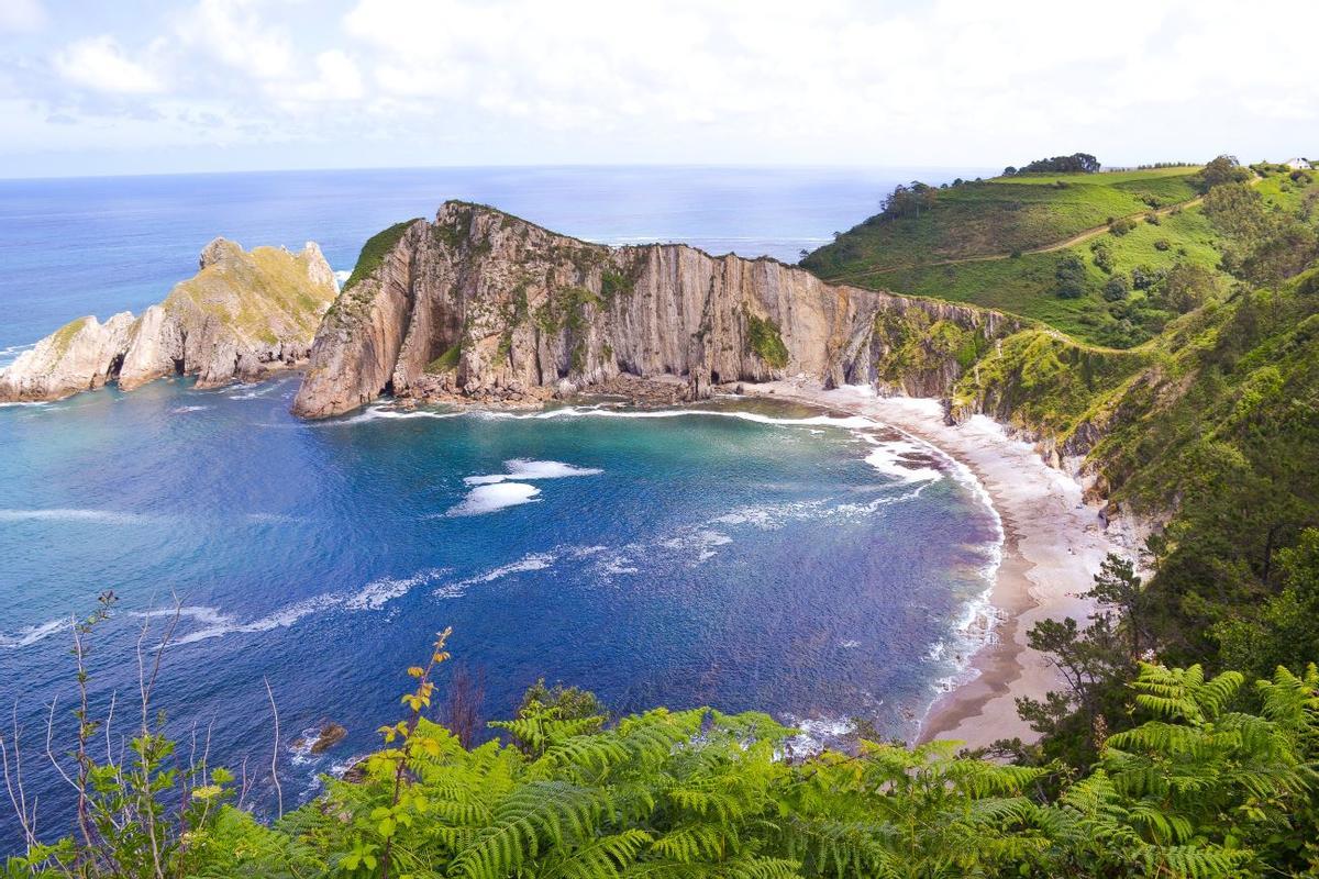 La playa del Silencio, en Asturias