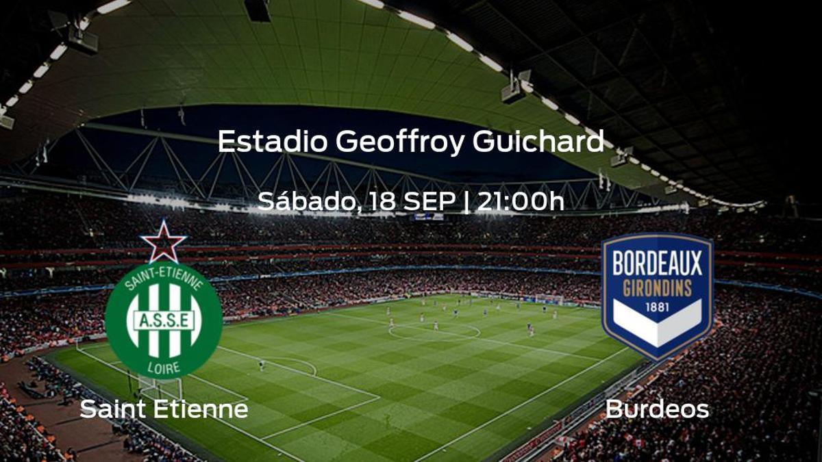 Previa del encuentro: AS Saint Etienne - FC Girondins Burdeos