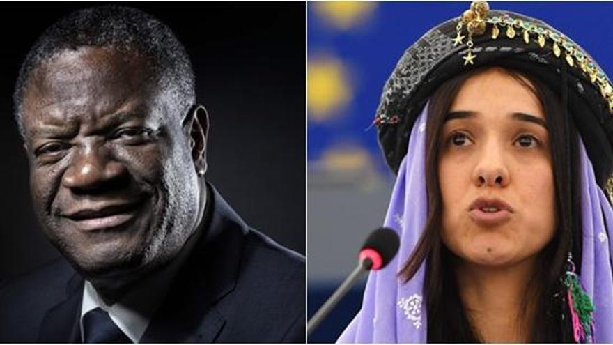 Denis Mukwege y Nadia Murad.