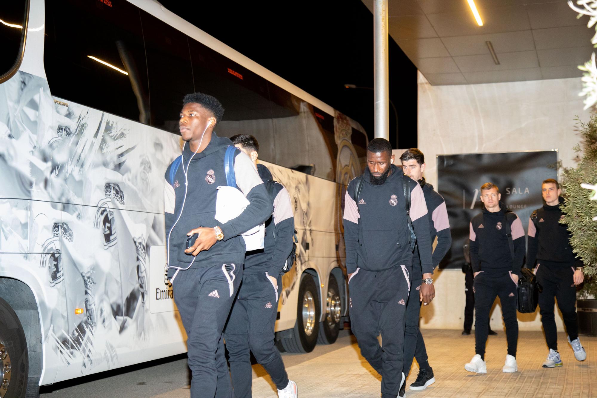 Llegada del Real Madrid a Mallorca