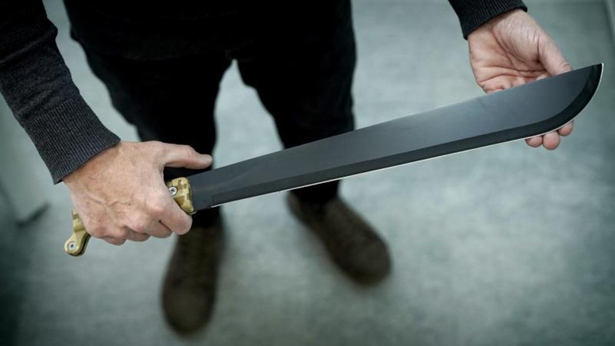 Un machete de venta libre en Madrid por 20 euros