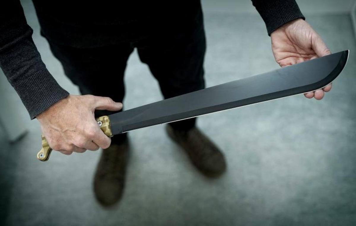Un machete de venta libre en Madrid por 20 euros