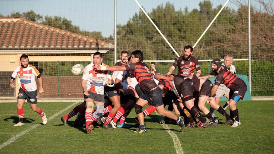 Una jugada del partit de dissabte passat a Navata