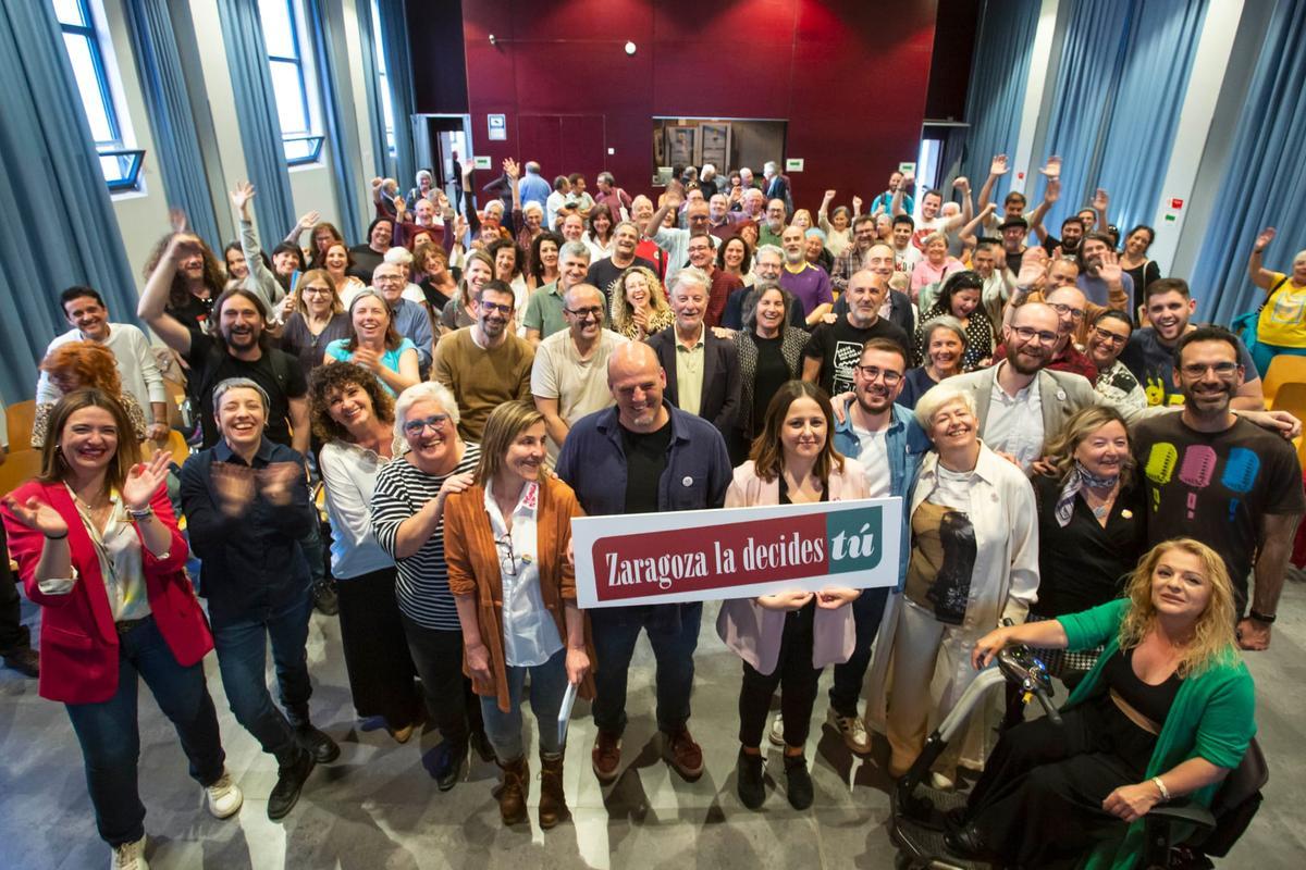 Presentación de la candidatura de ZeC al Ayuntamiento de Zaragoza.