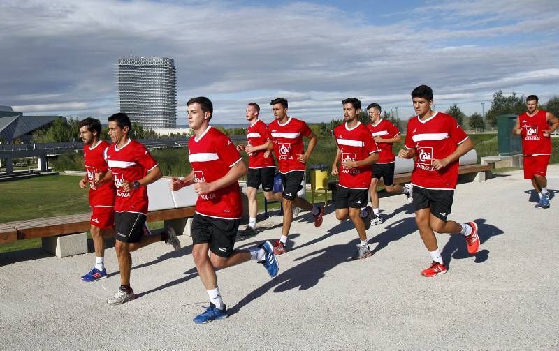 Fotogalería del primer entrenamiento del CAI Zaragoza