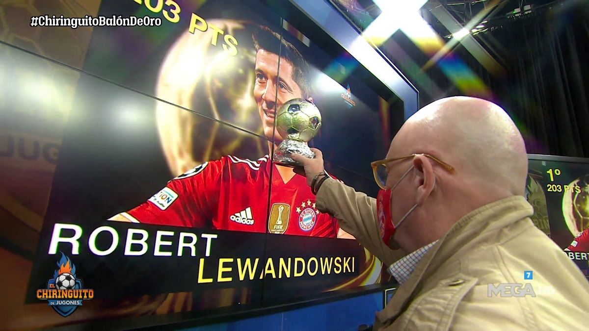 El Chiringuito le da su Balón de Oro particular a Lewandowski