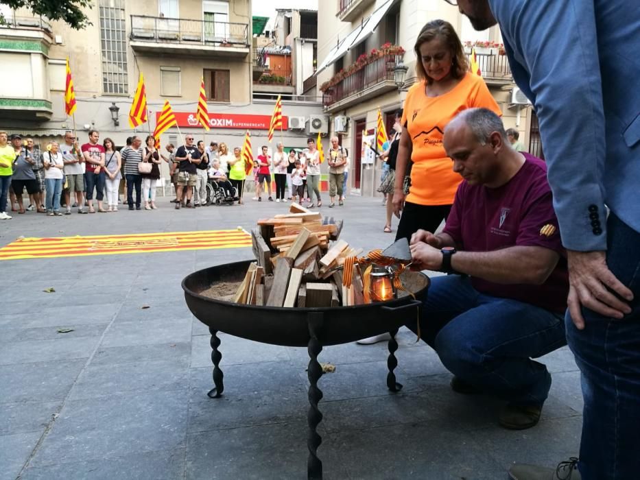 La Flama del Canigó arriba a Sant Vicenç