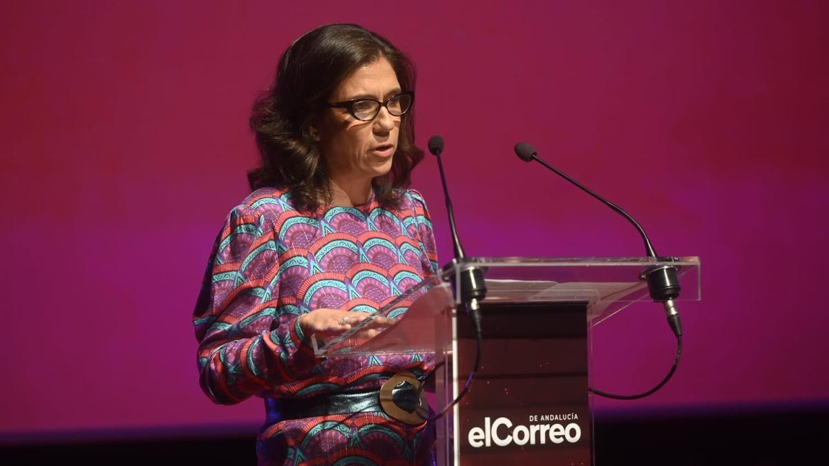 Isabel Morillo, directora de El Correo de Andalucía, durante la gala del 125 Aniversario